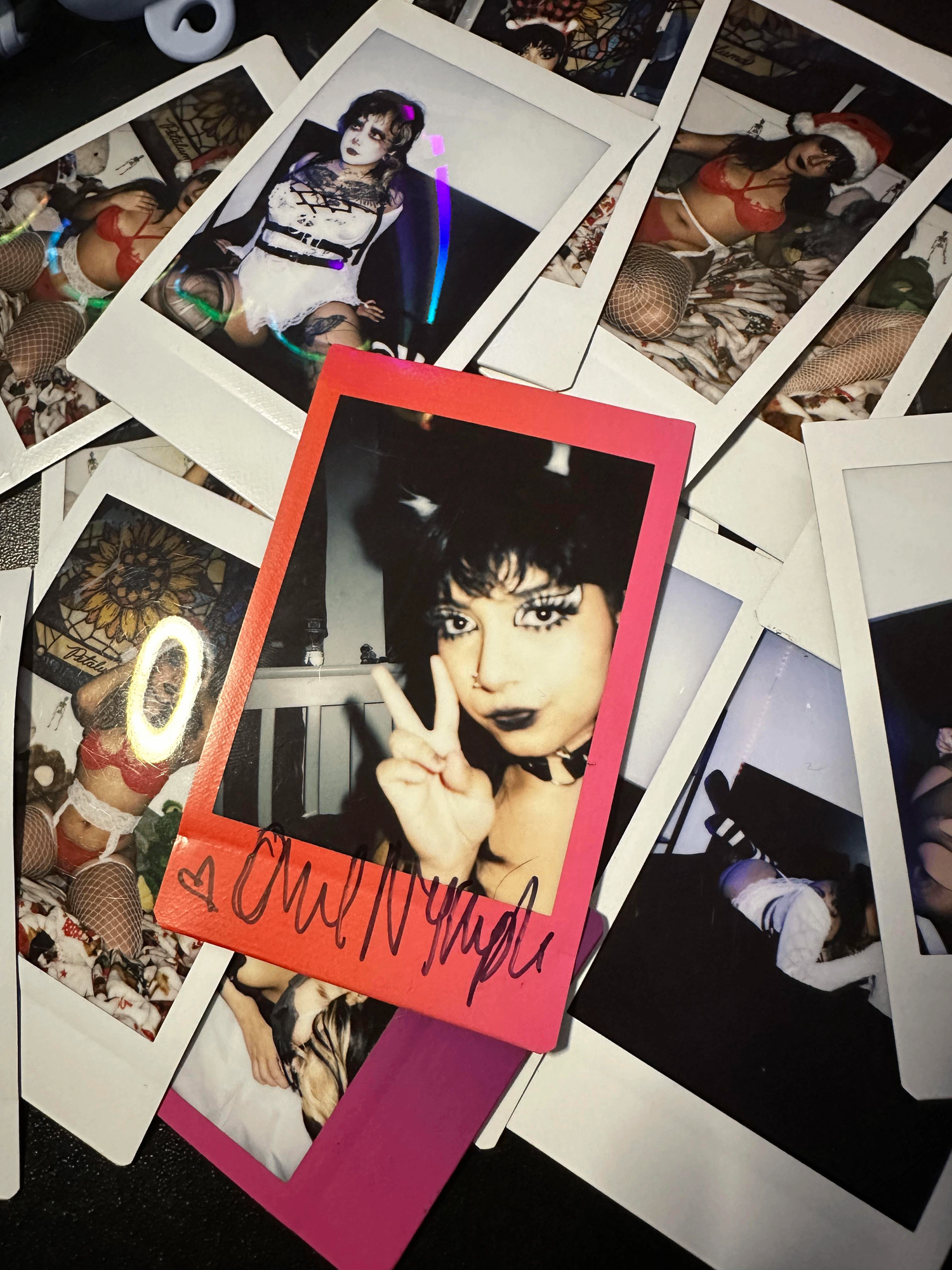 Random Oni Nymph Signed Polaroid — Oninymph